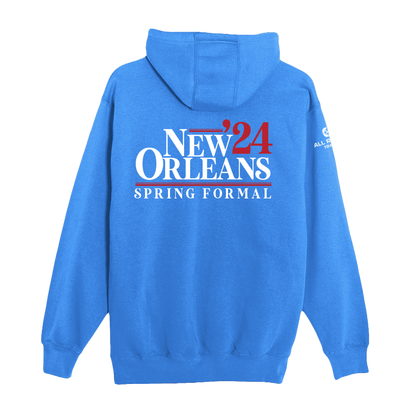 Spring Formal '24 New Orleans - "News" Premium Unisex Hooded Pocket Sweatshirt